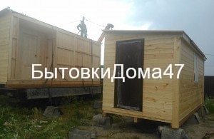 садовый домик из бытовок2