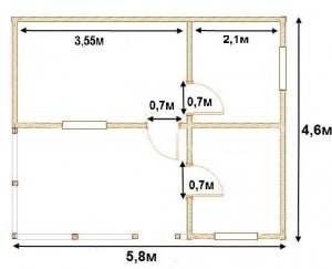 домик 5.8х4,6