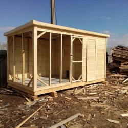 курятник для несушек с выгулом