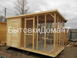 Курятник для несушек с выгулом
