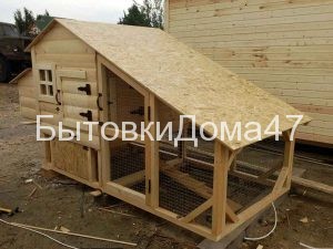 курятник на 5 кур, утепленный курятник