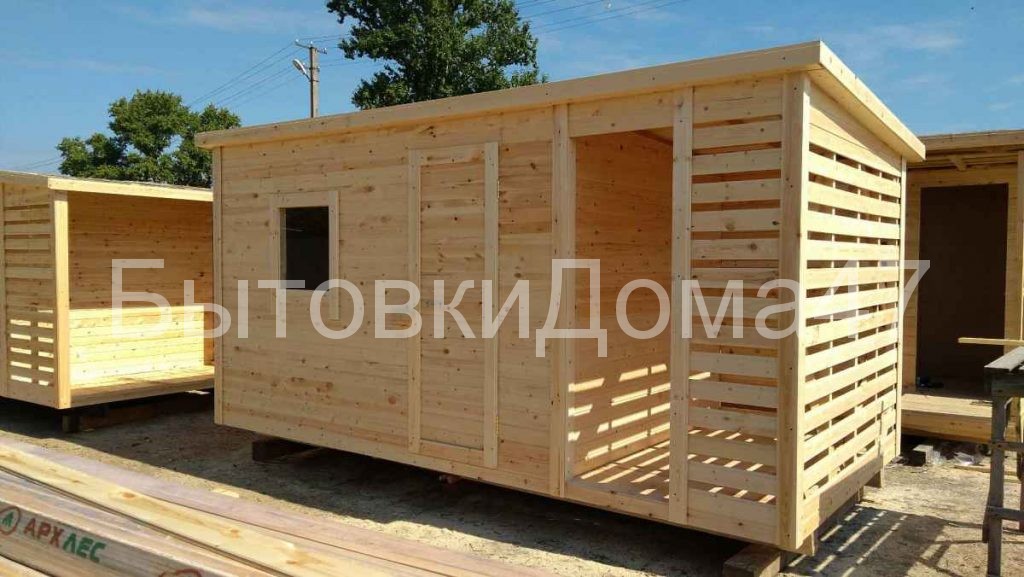 хоз блок и дровник