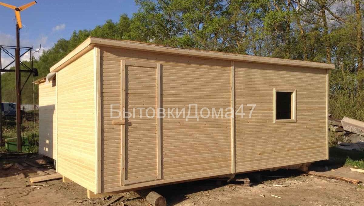 Бытовка из дерева без отделки