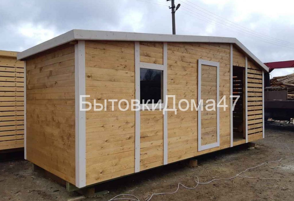 домик для сада с дровничком